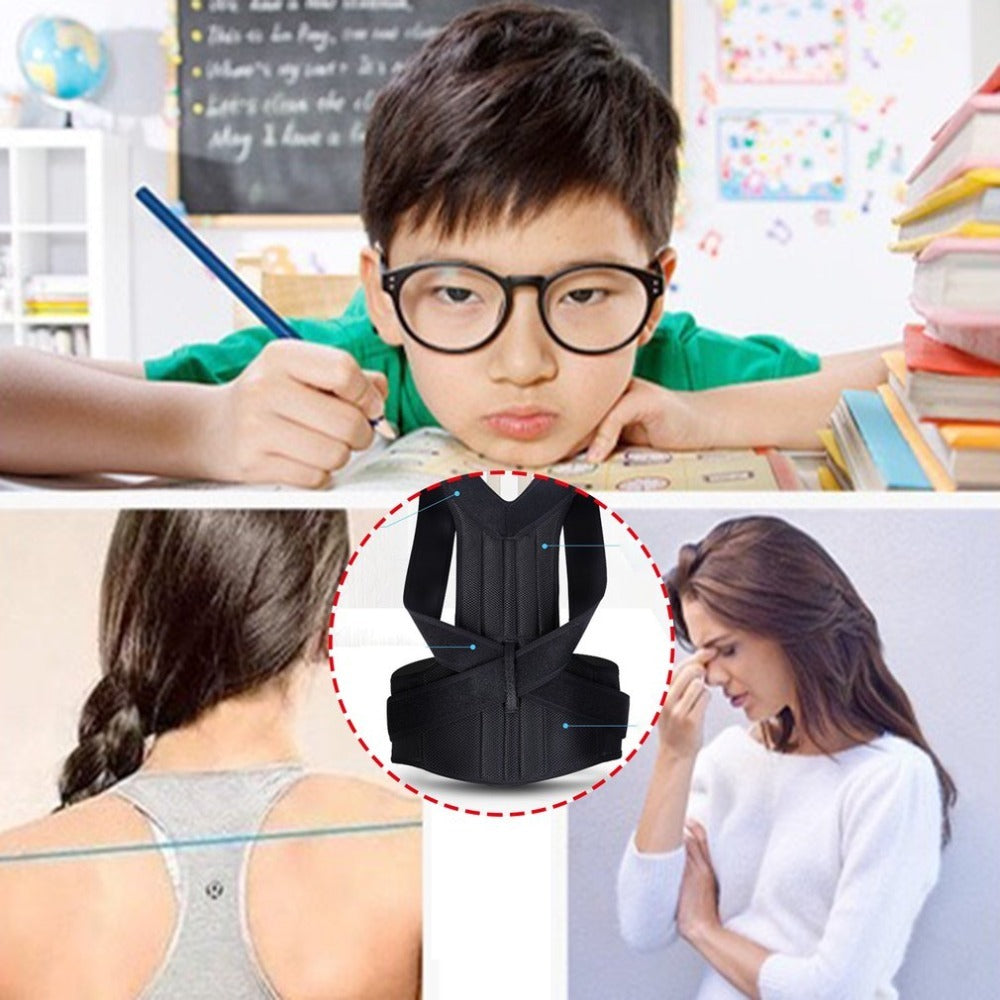 Adjustable Posture Corrector Belt – Back & Shoulder Support Brace