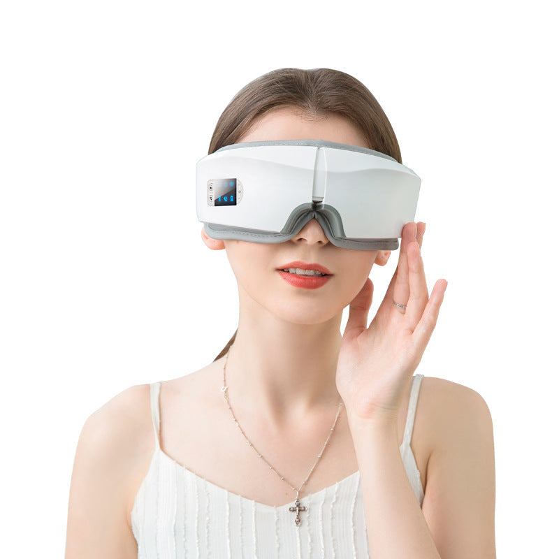 Portable Eye Massager for Stress Relief & Eye Strain – Adjustable Heat & Vibration Therapy