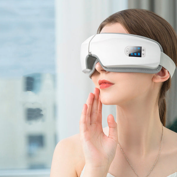 Portable Eye Massager for Stress Relief & Eye Strain – Adjustable Heat & Vibration Therapy