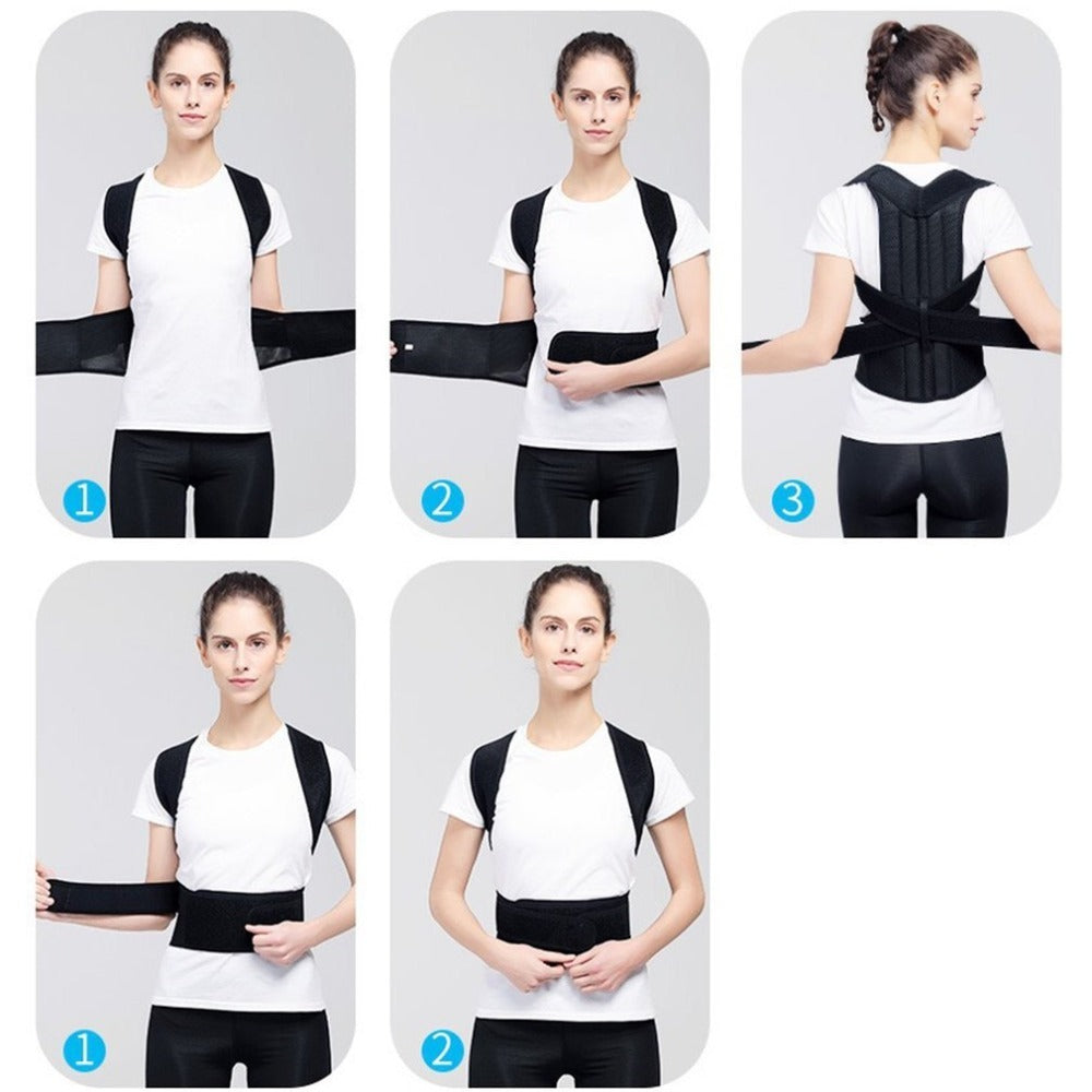 Adjustable Posture Corrector Belt – Back & Shoulder Support Brace